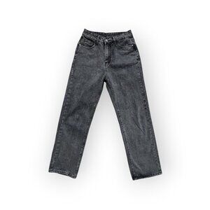 Washed Black High-Rise Jeans – Size S